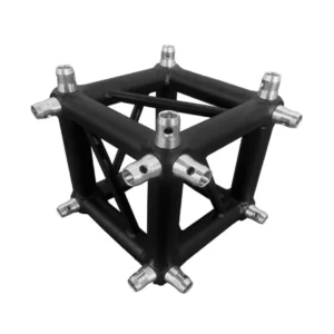 BLACK ALUMINUM TRUSS CUBE 400 × 400 MM